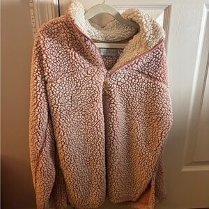 Pink Sherpa Pullover